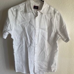 Untuckit White Casual Button Down Shirt